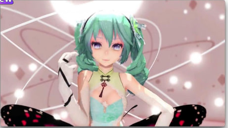 性感淡绿色头发美少女狂野脱衣舞内射高潮！