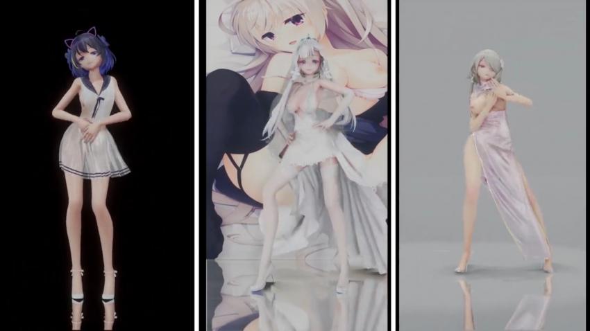 MMD三位极品肉弹辣妹，狂野群P轮番内射，白浆爆射淫荡PLAY
