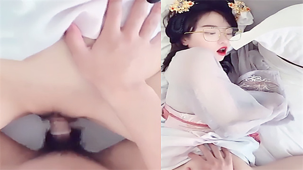汉服制服学生妹！巨乳爆操内射骚穴，仙女沦陷