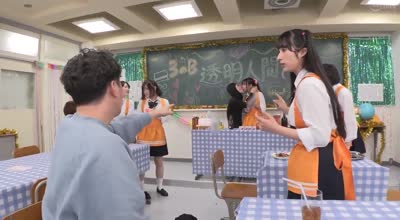 HUNTC-152 3年B組の文化祭の模擬店は透明人間カフェ 私たち女性店員からお客様の姿は一切見えないのでヤリタイ放題です！存分に私たちの体にイタズラ…