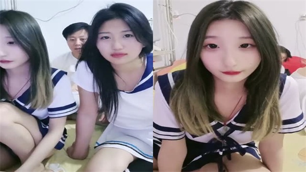 【3D奶糖】付费直播：两位清纯学生妹裸聊激情秀，爱爱实拍流出！