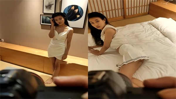 探花文静小美女私房大尺度写真 清纯变淫娃