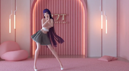 MMD 雷电芽衣化身性感恶魔巨乳美人，被狂野爆操内射高潮