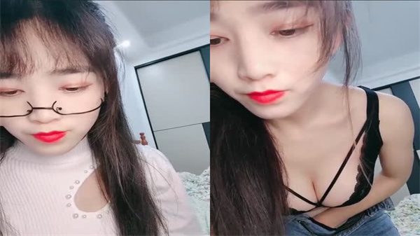 纤瘦马甲身材爆乳学妹，极致诱惑等你征服！