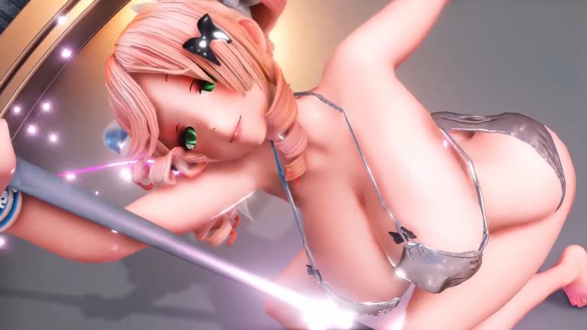 碧蓝航线火奴鲁鲁 钢管舞骚穴全开 淫荡扭腰爆乳诱惑