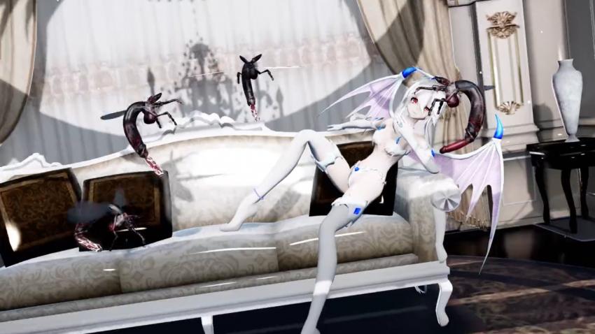 MMD巨乳女神HAKU绝望沦陷！被异形昆虫狂插猛干内射喷潮