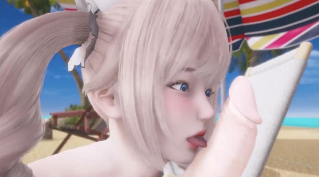 MMD原神巨乳芭芭拉被甜心爆操内射，淫荡高潮白浆狂喷