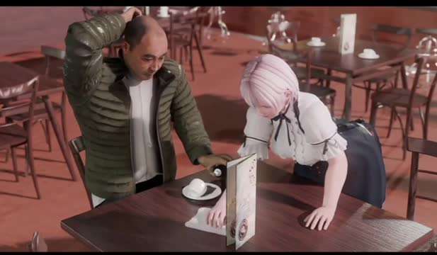 
3D动画，迷奸咖啡店女仆#动漫#3D