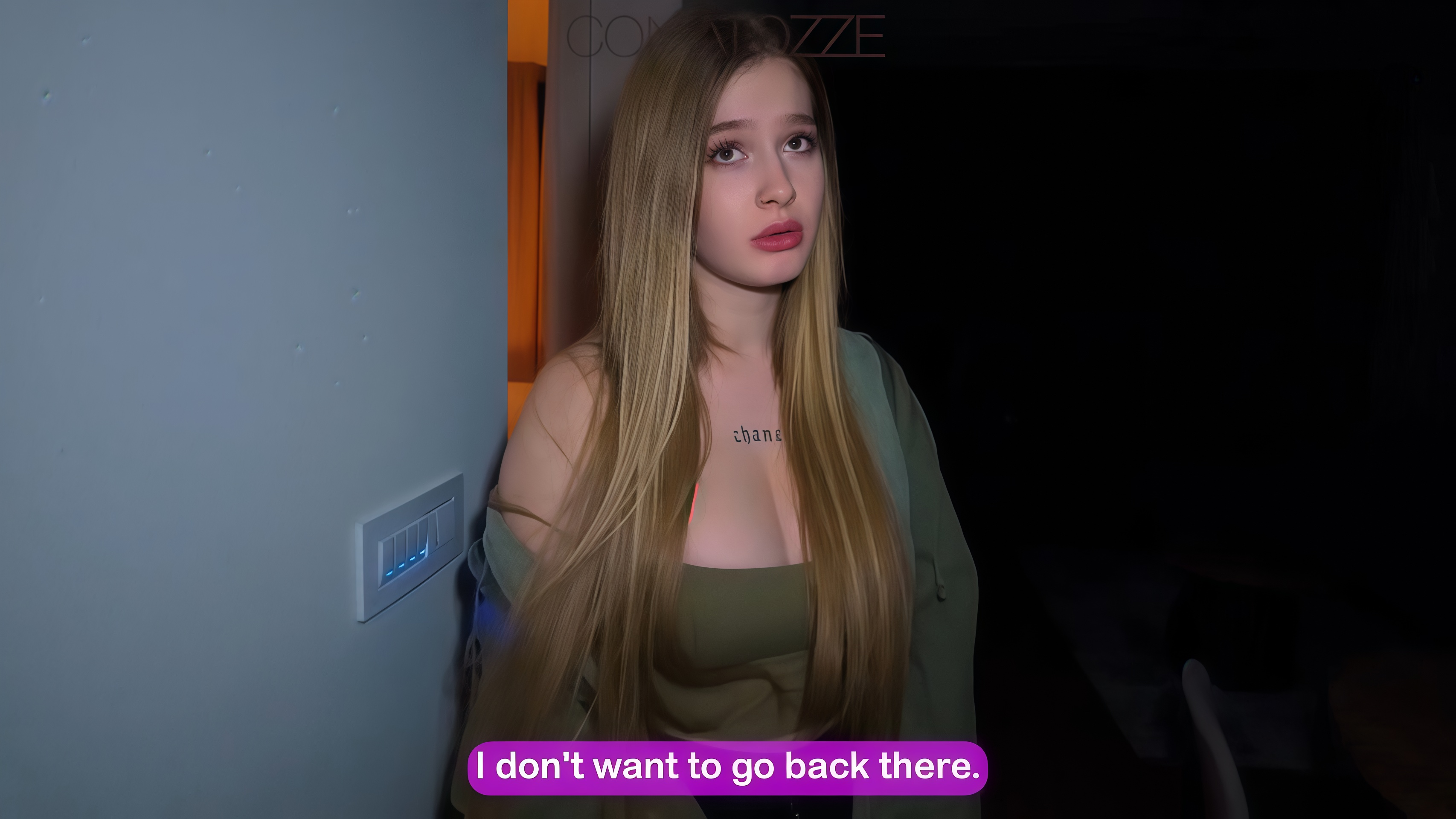 
She had nowhere else to go that night 欧美网红女神comatozze #白虎#射精#骚逼#挑逗#美臀#性交