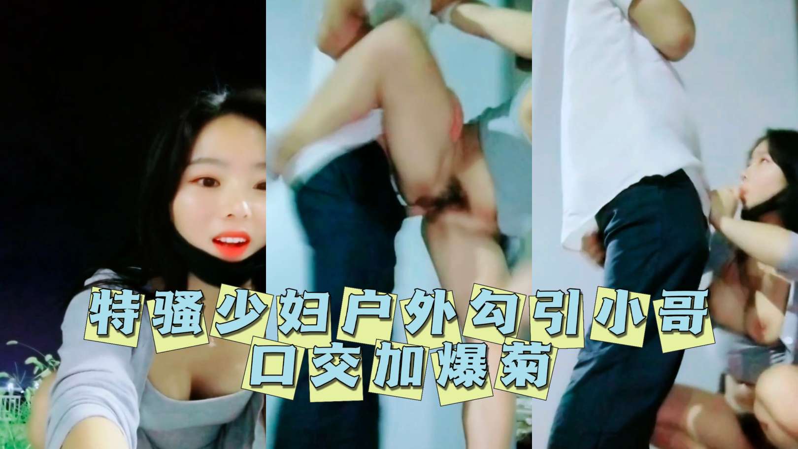 
特骚少妇户外勾引小哥口交加爆菊